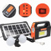 Портативна сонячна станція JA-2007 (ЗУ шнур 220V, power bank, Li-Ion акум., сонячна батарея)