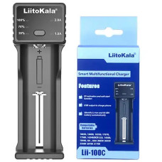 Зарядний пристрій LiitoKala Lii-100C (1 канал, індикатор) 