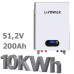 Акумулятор настінний LIPOWER LiFePO4 BT512200-СО155 10kWh