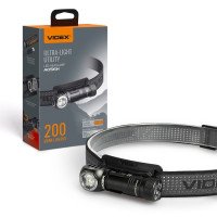 Ліхтар налобний VIDEX VLF-A056H (white+red) 200Lm 6500K