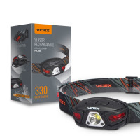 Ліхтар налобний VIDEX VLF-H015 (white+red)330Lm 5000K Ліхтар налобний VIDEX VLF-H015 (white+red)330Lm 5000K