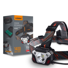    Ліхтар налобний VIDEX VLF-H056 (white+red) 1400Lm 6500K
